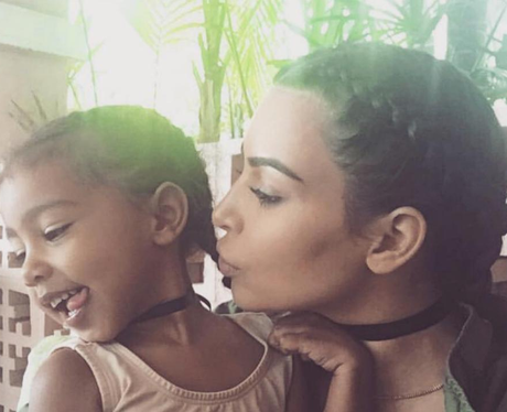 Kim Kardashian and North West's girls day out