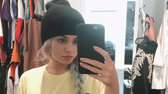 Kylie Jenner wears a top with her face on it