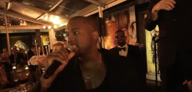Kanye West interrupts wedding 