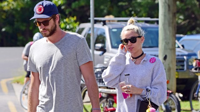 Miley Cyrus and Liam Hemsworth head for lunch