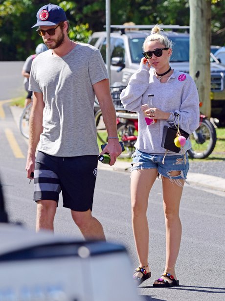 Miley Cyrus and Liam Hemsworth head for lunch