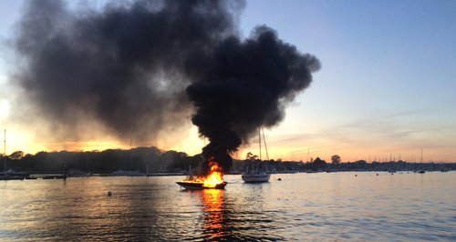 boat explosion Hamble