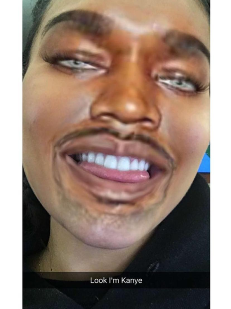 Kylie Jenner face swaps with Kanye West