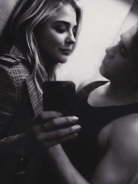 Chloe Grace Moretz and Brooklyn Beckham pose for s