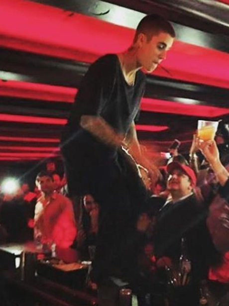 Justin Bieber parties in Boston on tequila and vod