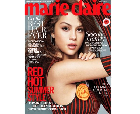 Selena Gomez on the cover of Marie Claire USA
