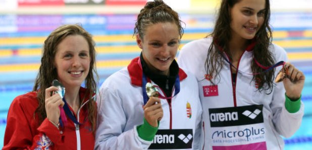 Scots swimmer Hannah Miley with Euro Champs silver