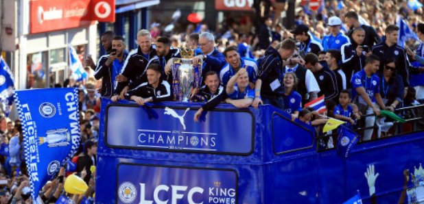 Leicester City open top bus parade