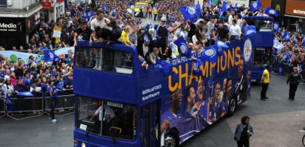 open top bus parade