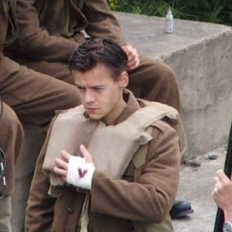 Harry Styles On Set Dunkirk