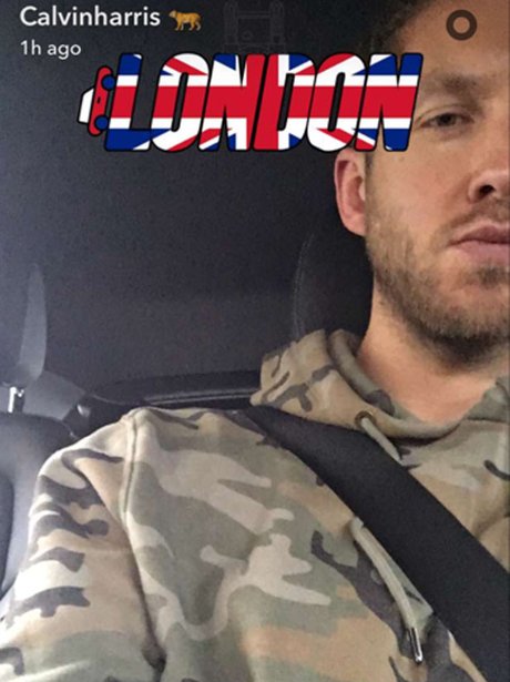 Calvin Harris is in London after his car crash
