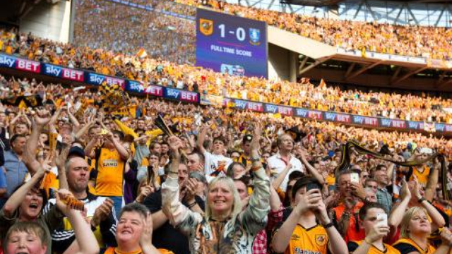 Hull City fans at Wembley