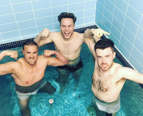Paddy McGuinness, Olly Murs and Jack Whitehall tak