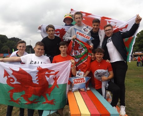 Cardiff Fanzone - Wales v Slovakia