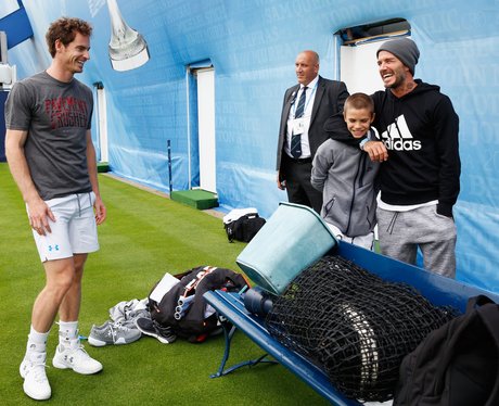 Andy Murray with David Beckham