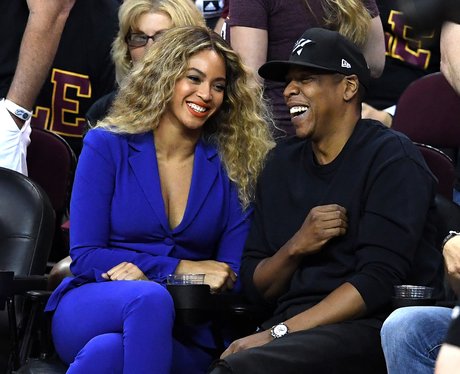 Beyonce and Jay-Z at the 2016 NBA Finals