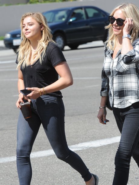 Chloe Grace Moretz with her Mum out and about in L