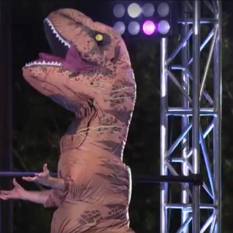 Dinosaur on American Ninja Warrior