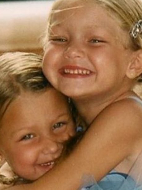 Gigi and Bella Hadid childhood photo ballet