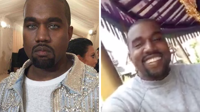 Kanye West Smiling Snapchat