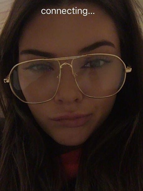 Kendall Jenner shows off new glasses