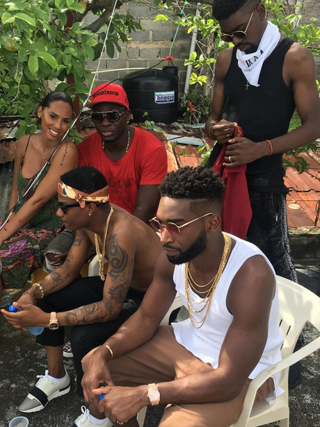 Tinie Tempah with WizKid filming in Dominican Repu