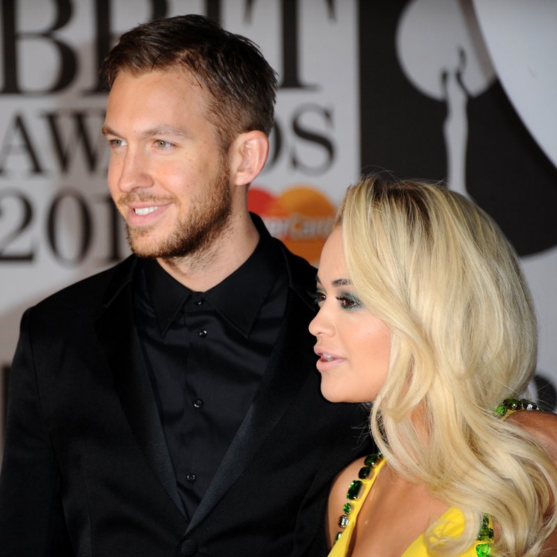 Calvin Harris and Rita Ora BRITS Awards 2014