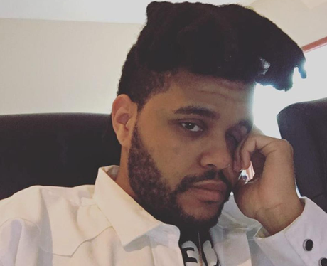 The Weeknd poses for tired selfie