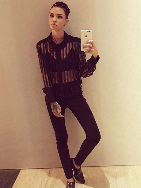 Ruby Rose rocks all black and we have serious outfit envy thanks to her