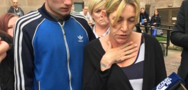 Kayleigh Haywood mum Stephanie outside Nottingham