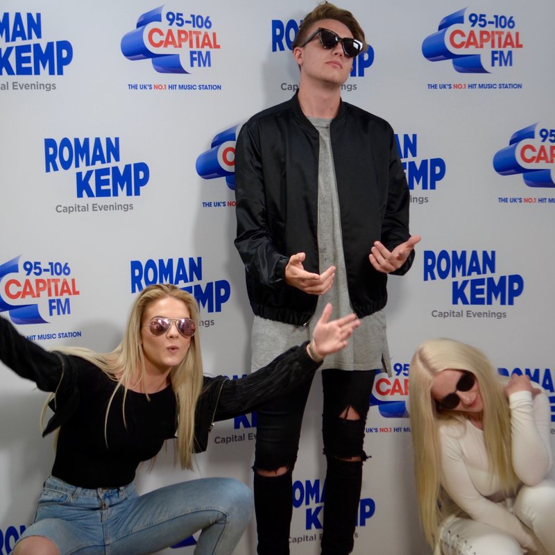 Louisa Johnson and Grace with Roman Kemp