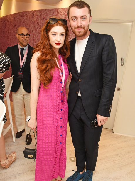 Nicola Roberts and Sam Smith at Wimbledon 2016