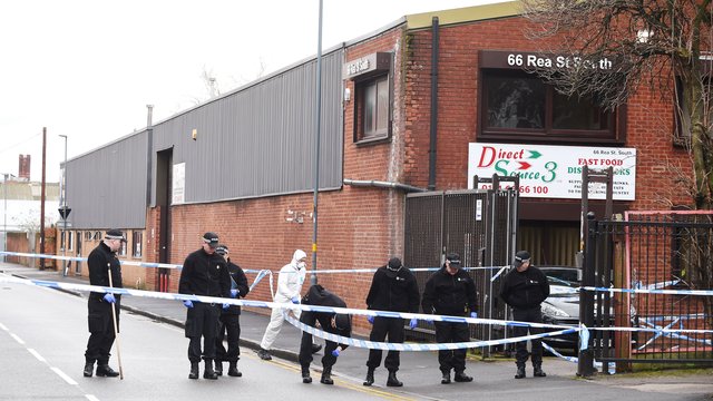 The scene of the Digbeth shooting