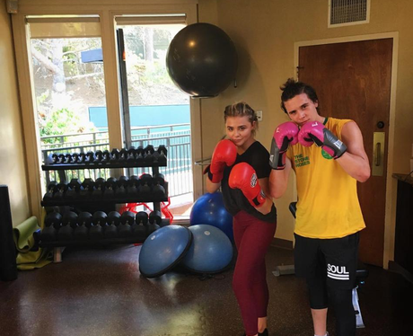 Chloe Grace Moretz and Brooklyn Beckham go boxing