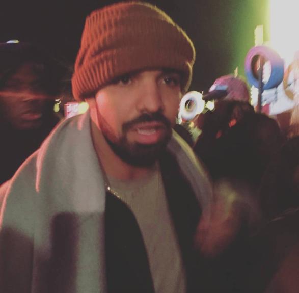 Drake filming One Dance video