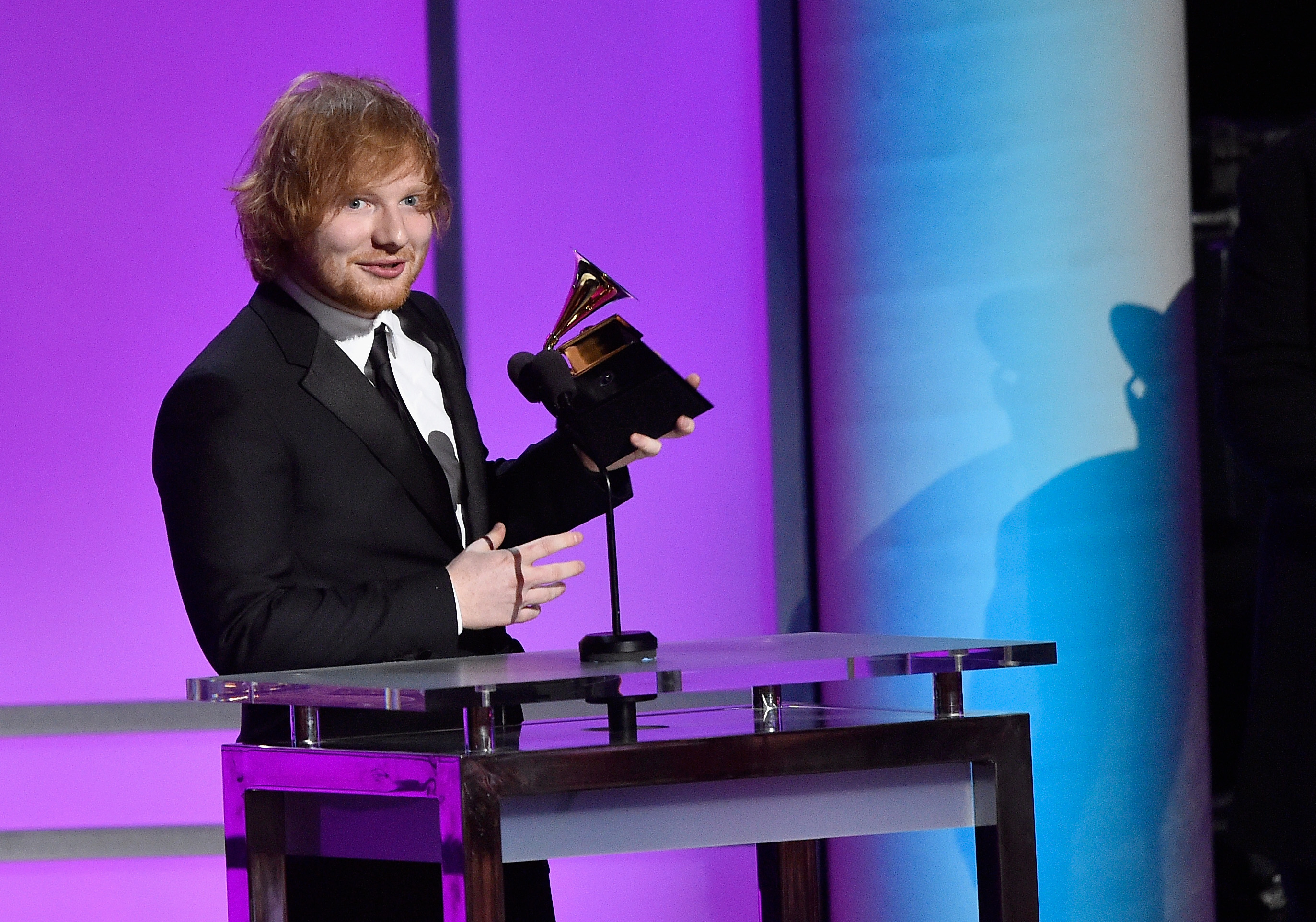 Ed Sheeran at The 58th GRAMMY Awards - GRAMMY Pre-