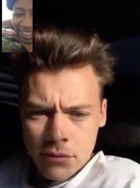 Harry Styles on Snapchat with fan for Make A Wish