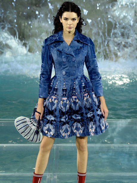 Kendall Jenner walks in the Fendi catwalk in Rome