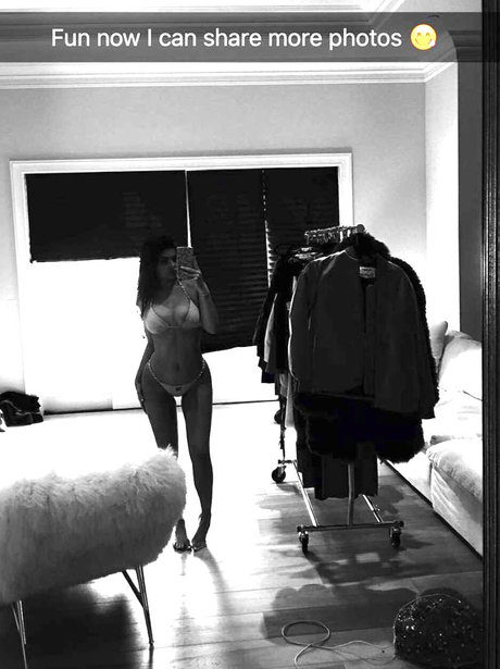 Kylie Jenner sports a bikini on Snapchat