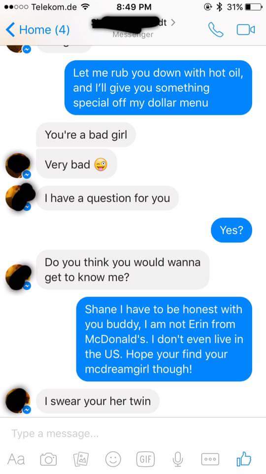 McDonald's Flirting Fail
