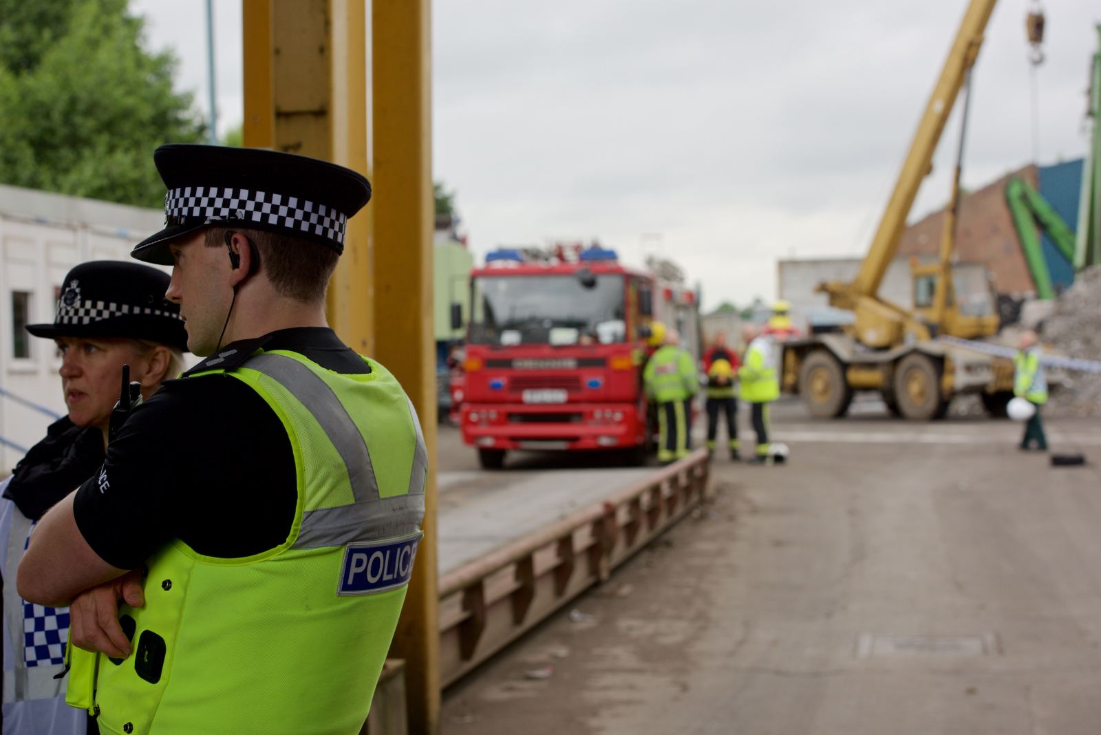 Nechells wall collapse scene