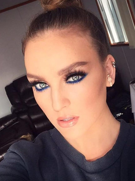 Perrie Edwards brings back the blue eyeliner