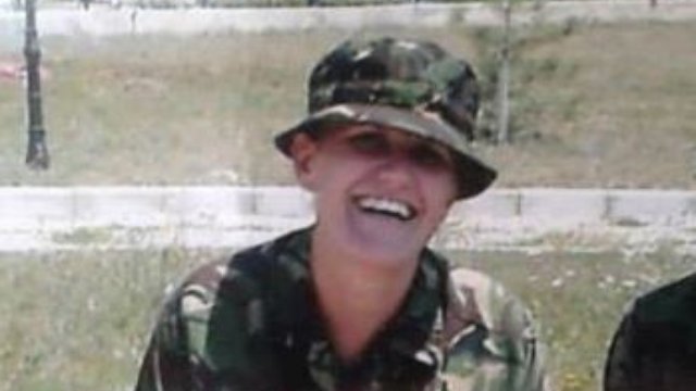 Staff Sergeant Sharron Elliott in Kosovo. She was 