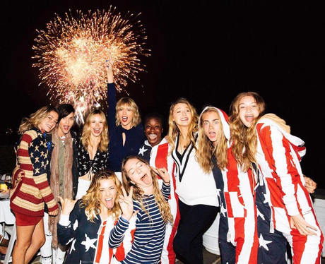 Taylor Swift and her gang on 4th July