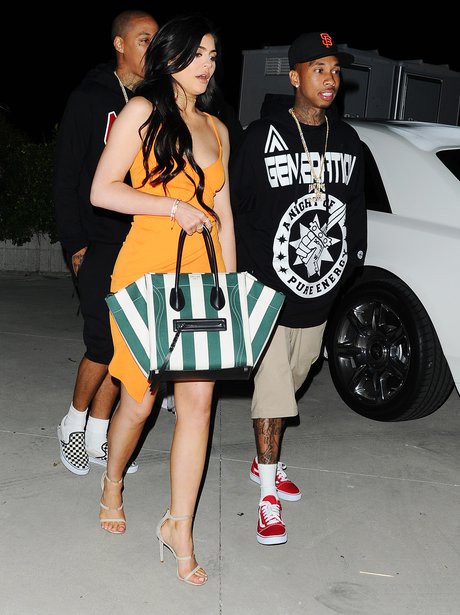 Tyga picks Kylie Jenner up after fashion brand lau