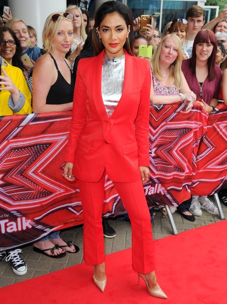 Nicole Scherzinger arrives at X Factor auditions