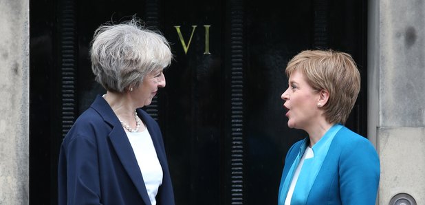 Theresa May and Nicola Sturgeon