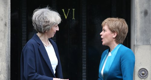 Theresa May and Nicola Sturgeon