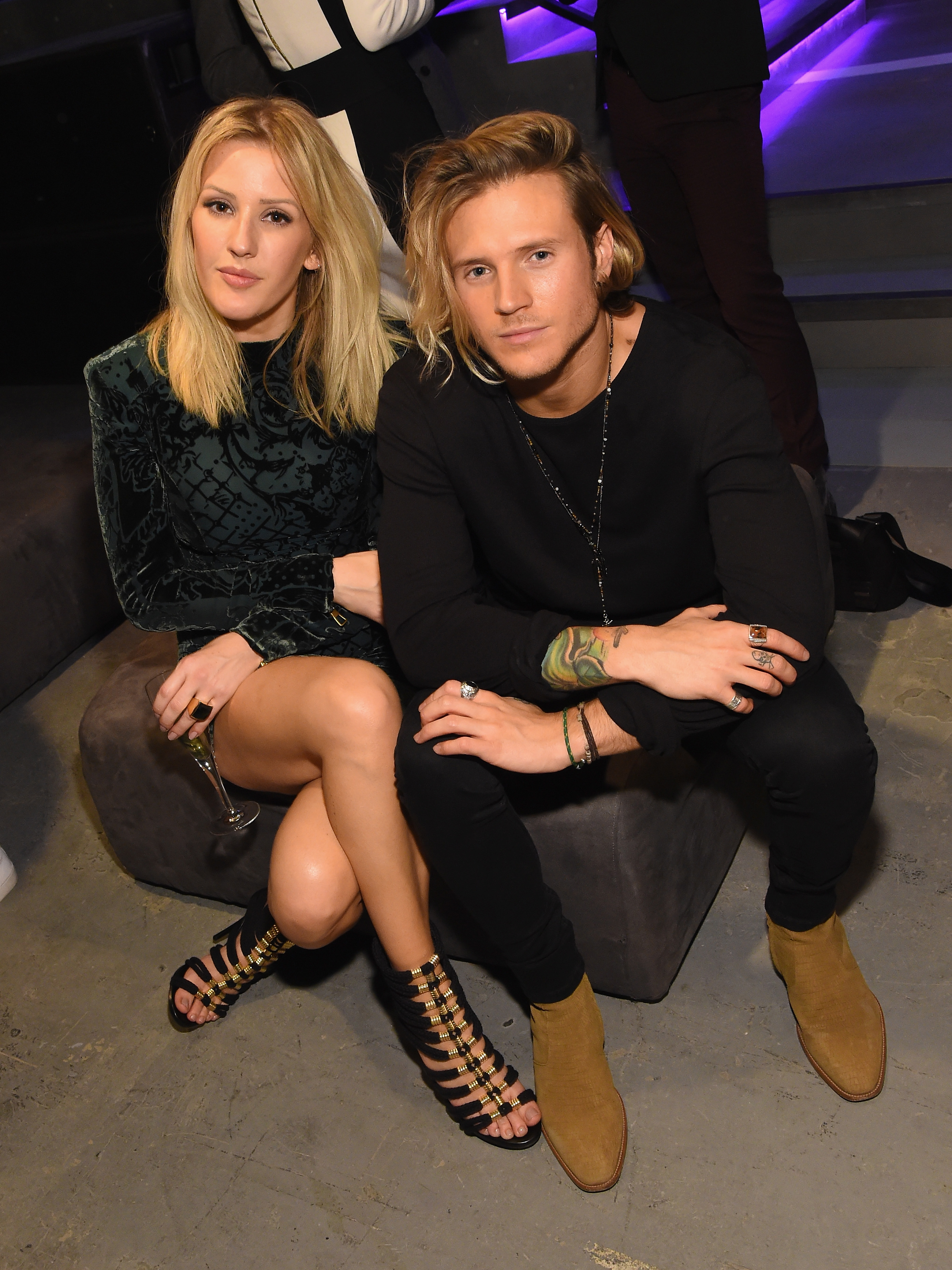 Ellie Goulding and Dougie Poynter BALMAIN X H&M Co