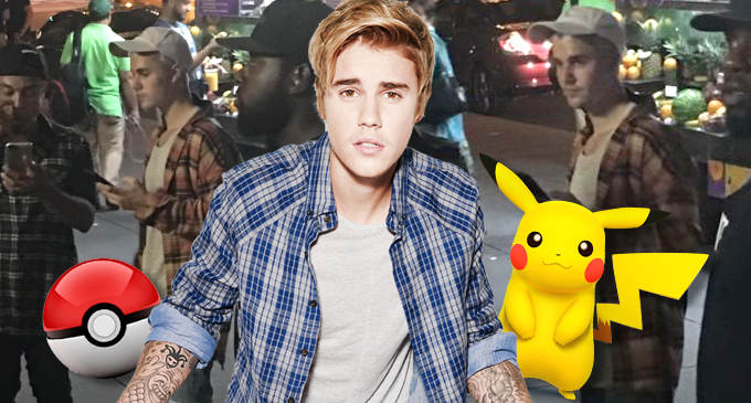 Justin Bieber Pokemon Go